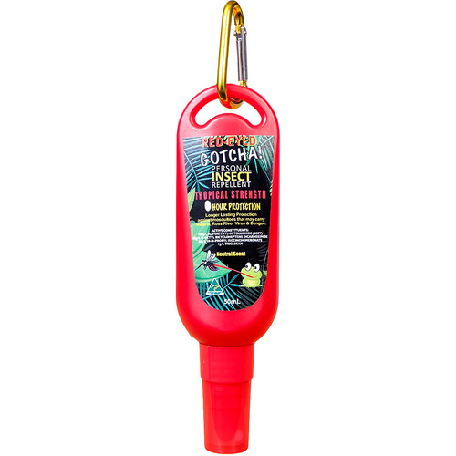 WORKWEAR, SAFETY & CORPORATE CLOTHING SPECIALISTS - Red-Eyed Gotcha Insect Repellent 50ml Clip-On (Trayed)