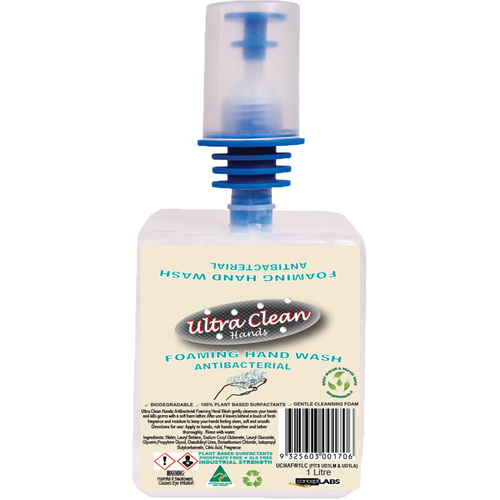 WORKWEAR, SAFETY & CORPORATE CLOTHING SPECIALISTS Ultra Clean Hands   Antibacterial Foam Wash 1 Litre Cartridge
