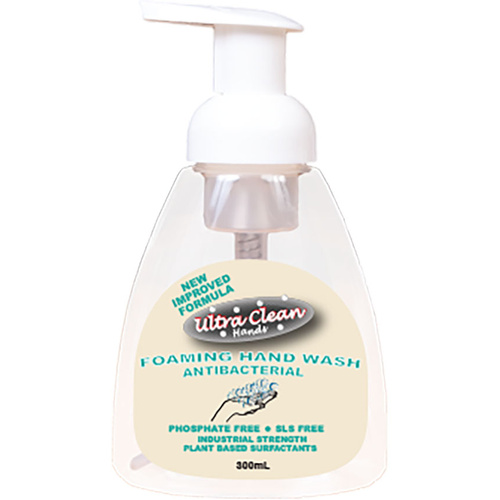 WORKWEAR, SAFETY & CORPORATE CLOTHING SPECIALISTS Ultra Clean Hands   Antibacterial Foam Wash 300ml Pump