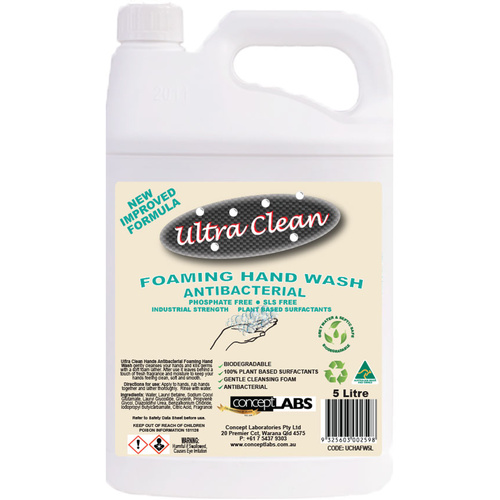 WORKWEAR, SAFETY & CORPORATE CLOTHING SPECIALISTS Ultra Clean Hands   Antibacterial Foam Wash 5 Litre