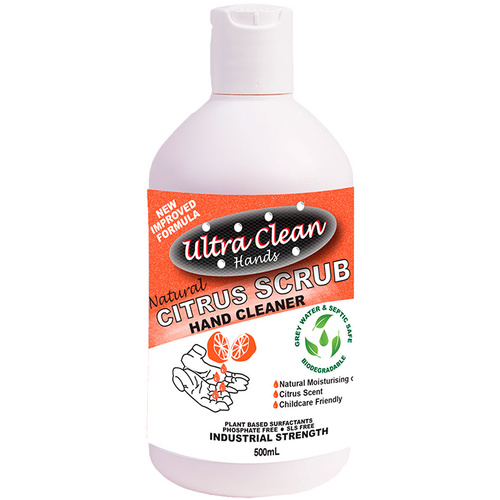 WORKWEAR, SAFETY & CORPORATE CLOTHING SPECIALISTS - Ultra Clean Hands   Citrus Scrub 500ml Fliptop
