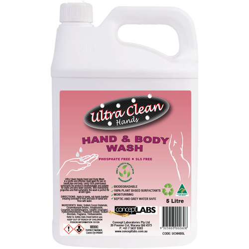 WORKWEAR, SAFETY & CORPORATE CLOTHING SPECIALISTS - Ultra Clean Hands   Hand & Body Wash 5 Litre