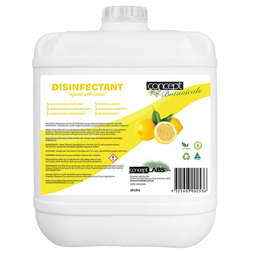 WORKWEAR, SAFETY & CORPORATE CLOTHING SPECIALISTS - Ultra Clean Washroom   Lemon Disinfectant 15 Litre