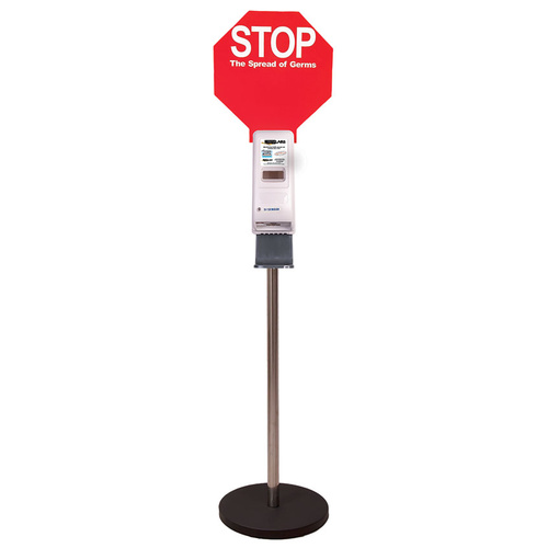 WORKWEAR, SAFETY & CORPORATE CLOTHING SPECIALISTS Ultra Floor Stand with STOP Sign & Auto Dispenser for 1L Cartridge