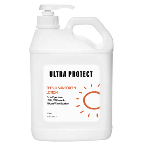 WORKWEAR, SAFETY & CORPORATE CLOTHING SPECIALISTS Ultra Protect SPF50+ Sunscreen 5 Litre Pump