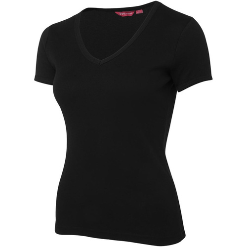 WORKWEAR, SAFETY & CORPORATE CLOTHING SPECIALISTS DISCONTINUED - JB's LADIES V-NECK RIB TEE