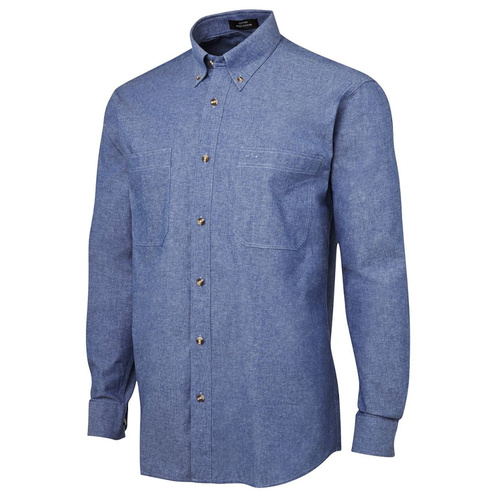 WORKWEAR, SAFETY & CORPORATE CLOTHING SPECIALISTS DISCONTINUED - JB's L/S COTTON CHAMBRAY SHIRT