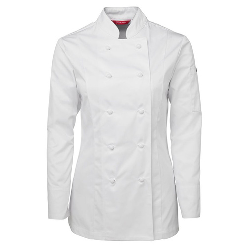 WORKWEAR, SAFETY & CORPORATE CLOTHING SPECIALISTS JB's LADIES L/S CHEF'S JACKET