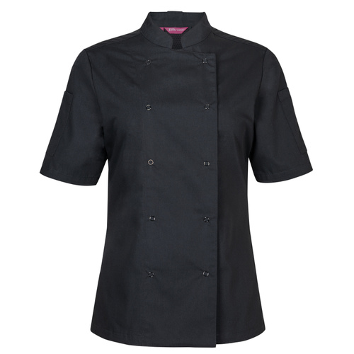 WORKWEAR, SAFETY & CORPORATE CLOTHING SPECIALISTS - JB's LADIES L/S SNAP BUTTON CHEFS JACKET