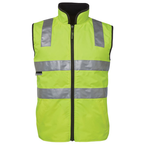 WORKWEAR, SAFETY & CORPORATE CLOTHING SPECIALISTS - JB's HI VIS 4602.1 (D+N) REVERSIBLE VEST