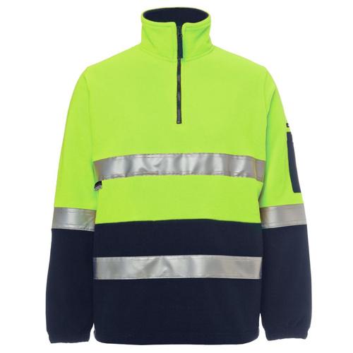 WORKWEAR, SAFETY & CORPORATE CLOTHING SPECIALISTS JB's HI VIS (D+N) 1/2 ZIP POLAR FLEECE