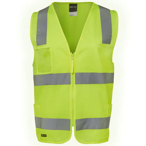 WORKWEAR, SAFETY & CORPORATE CLOTHING SPECIALISTS JB's HI VIS (D+N) ZIP SAFETY VEST