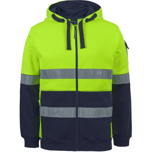 WORKWEAR, SAFETY & CORPORATE CLOTHING SPECIALISTS JB's 350G HV (D+N) FULL ZIP TRADE HOODIE