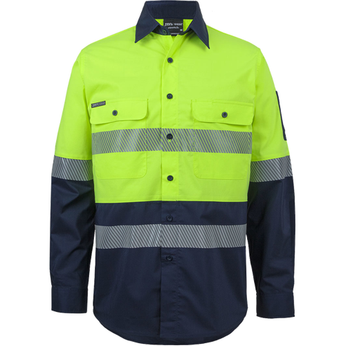 WORKWEAR, SAFETY & CORPORATE CLOTHING SPECIALISTS JB's HV CLASS F RIPSTOP (D+N) L/S WORK SHIRT