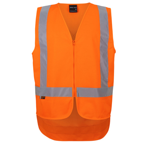 WORKWEAR, SAFETY & CORPORATE CLOTHING SPECIALISTS JB's NSW/QLD RAIL (D+N) ZIP X-BACK SAFETY VEST