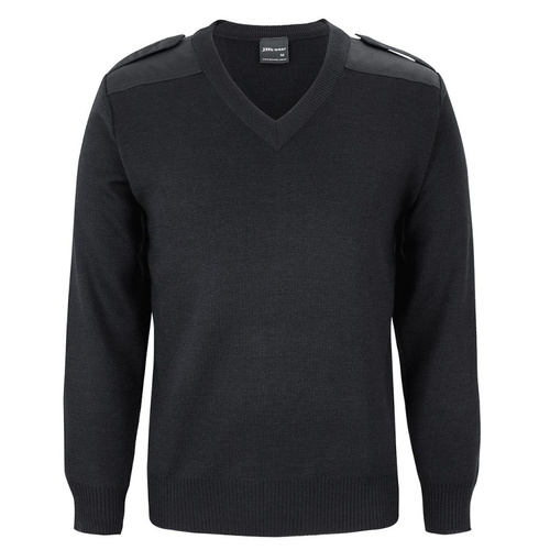 WORKWEAR, SAFETY & CORPORATE CLOTHING SPECIALISTS - JB's KNITTED EPAULETTE JUMPER