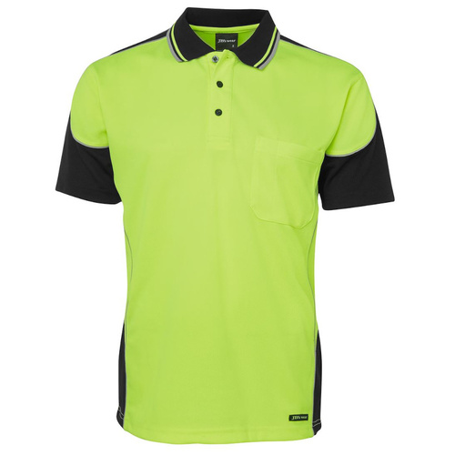 WORKWEAR, SAFETY & CORPORATE CLOTHING SPECIALISTS JB's HI VIS 4602.1 CONTRAST PIPING POLO