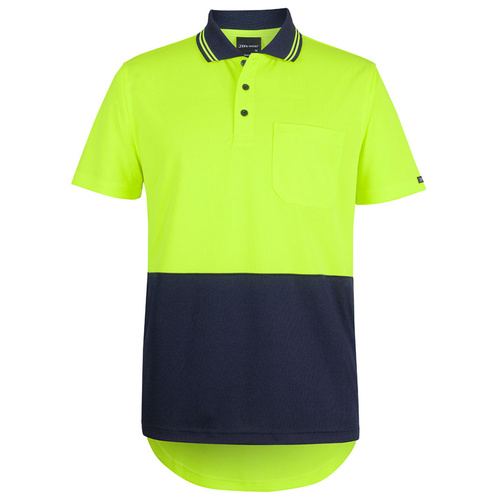 WORKWEAR, SAFETY & CORPORATE CLOTHING SPECIALISTS - JB's HV S/S DROP TAIL POLO