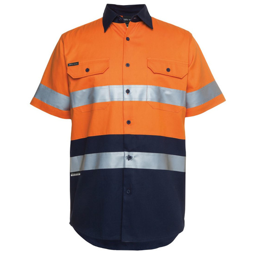 WORKWEAR, SAFETY & CORPORATE CLOTHING SPECIALISTS JB's HI VIS (D+N) S/S 190G SHIRT