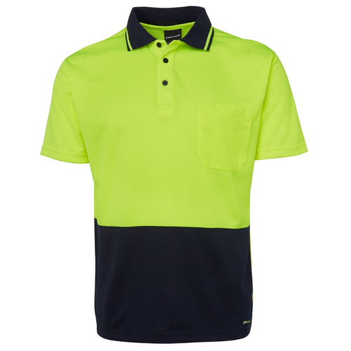 WORKWEAR, SAFETY & CORPORATE CLOTHING SPECIALISTS - JB's HI VIS 4602.1 NON CUFF TRAD POLO