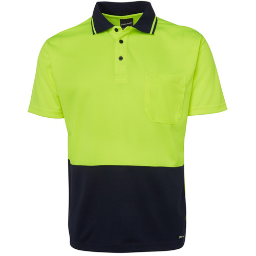 WORKWEAR, SAFETY & CORPORATE CLOTHING SPECIALISTS - JB's HI VIS 4602.1 NON CUFF TRAD POLO