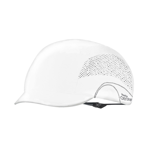 WORKWEAR, SAFETY & CORPORATE CLOTHING SPECIALISTS HARDCAP AEROLITE 60 2.5CM PEAK WHITE