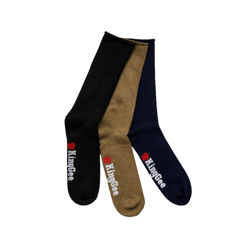 WORKWEAR, SAFETY & CORPORATE CLOTHING SPECIALISTS - Originals - SOCK BAMBOO MNS 3PK