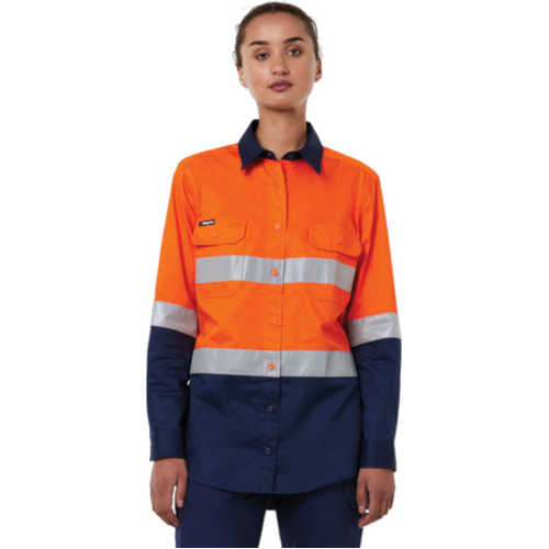 WORKWEAR, SAFETY & CORPORATE CLOTHING SPECIALISTS - Originals Womens Vented Drill Shirt Taped