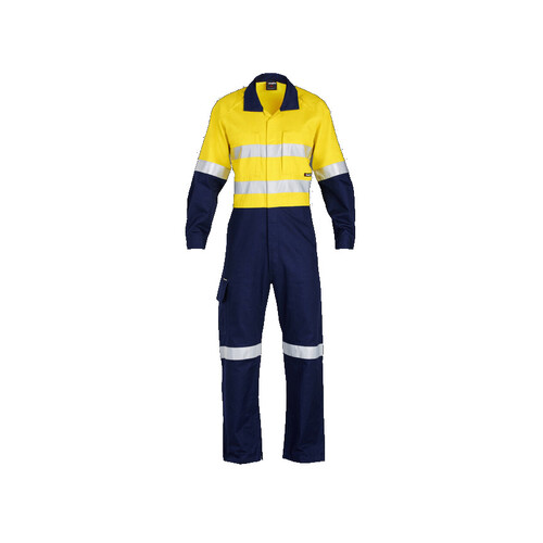 WORKWEAR, SAFETY & CORPORATE CLOTHING SPECIALISTS - Workcool - Workcool 2 Reflective Spliced Combination Overall - 'Hoop' Pattern