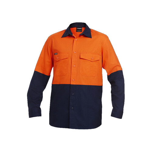 WORKWEAR, SAFETY & CORPORATE CLOTHING SPECIALISTS Workcool - Workcool 2 Hi-Vis Spliced Shirt L/S