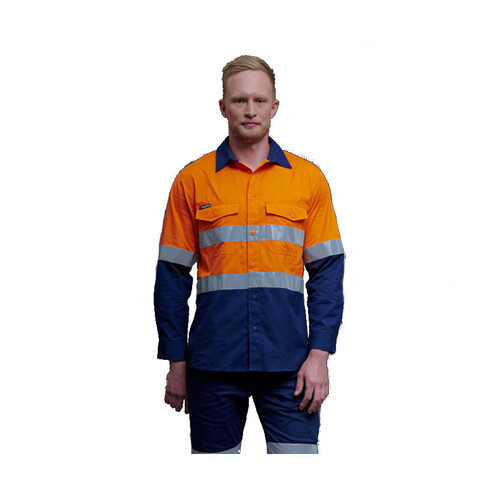 WORKWEAR, SAFETY & CORPORATE CLOTHING SPECIALISTS Workcool - Workcool 2 Hi-Vis Reflect Spliced Shirt L/S