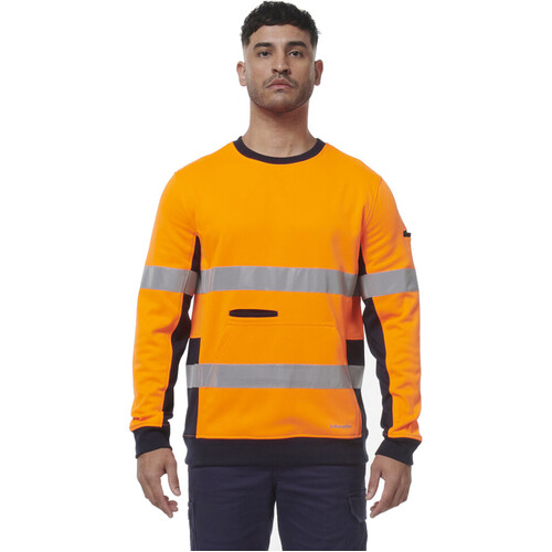 WORKWEAR, SAFETY & CORPORATE CLOTHING SPECIALISTS - REFLECTIVE CREW NECK FLEECE