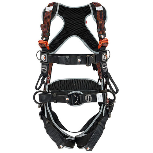 WORKWEAR, SAFETY & CORPORATE CLOTHING SPECIALISTS LINQ PREMIUM FALL-ARREST GT HARNESS RIGGERS 2XL  C/W GT ZIP SPORTS BAG