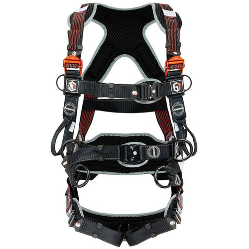 WORKWEAR, SAFETY & CORPORATE CLOTHING SPECIALISTS LINQ PREMIUM FALL-ARREST  GT HARNESS TOWER M-XL  C/W GT ZIP SPORTS BAG