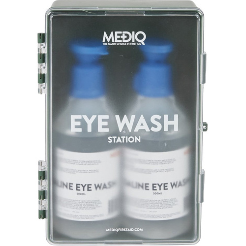 WORKWEAR, SAFETY & CORPORATE CLOTHING SPECIALISTS - EYEWASH STATION ENCLOSED PLASTIC CABINET