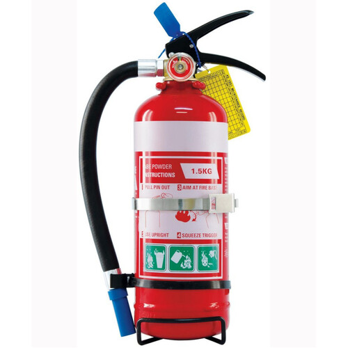 WORKWEAR, SAFETY & CORPORATE CLOTHING SPECIALISTS 1.5kg ABE Extinguisher c/w Vehicle Bracket