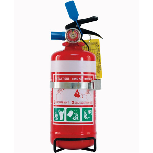 WORKWEAR, SAFETY & CORPORATE CLOTHING SPECIALISTS 1.0kg ABE Extinguisher c/w Vehicle Bracket