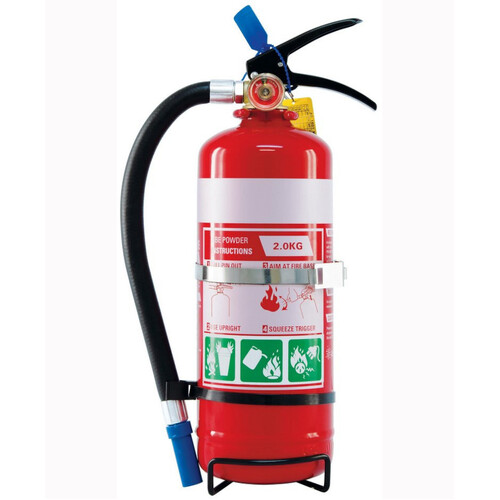 WORKWEAR, SAFETY & CORPORATE CLOTHING SPECIALISTS 2kg ABE Extinguisher c/w Vehicle Bracket