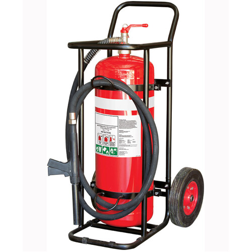 WORKWEAR, SAFETY & CORPORATE CLOTHING SPECIALISTS 30kg ABE Mobile Extinguisher - Solid Wheels