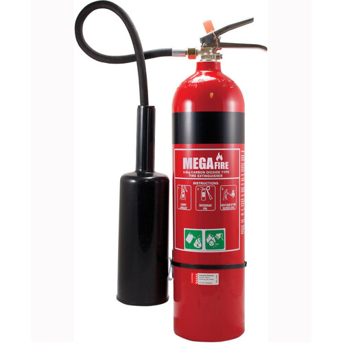 WORKWEAR, SAFETY & CORPORATE CLOTHING SPECIALISTS 5.0kg Carbon Dioxide Extinguisher c/w Wall Bracket