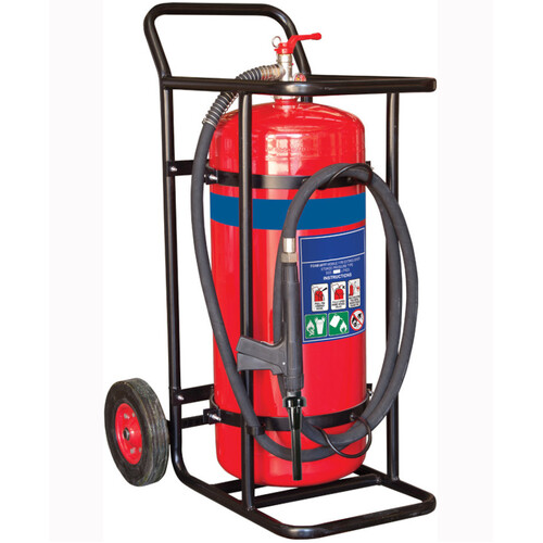 WORKWEAR, SAFETY & CORPORATE CLOTHING SPECIALISTS 90lt AFFF Mobile Extinguisher - Solid Wheels