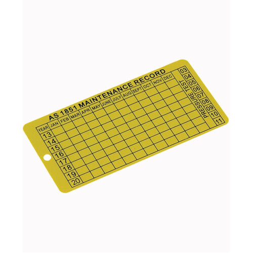 WORKWEAR, SAFETY & CORPORATE CLOTHING SPECIALISTS Date/Maintenance Tag - Plastic