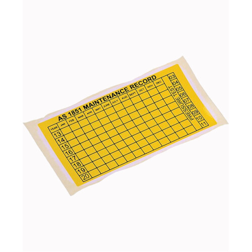 WORKWEAR, SAFETY & CORPORATE CLOTHING SPECIALISTS - Date/Maintenance Tag - Sticker