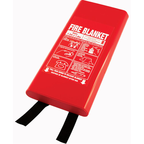 WORKWEAR, SAFETY & CORPORATE CLOTHING SPECIALISTS - 1.2m x 1.8m Fire Blanket in Hard Case