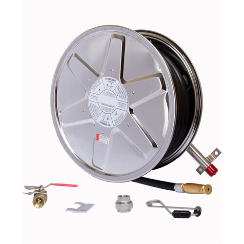 WORKWEAR, SAFETY & CORPORATE CLOTHING SPECIALISTS Fire Hose Reel - Stainless 36m