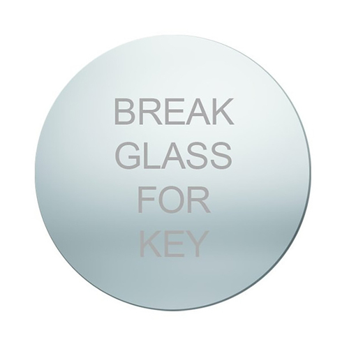 WORKWEAR, SAFETY & CORPORATE CLOTHING SPECIALISTS Replacement Glass for Emergency Key Box (Pack of 10)