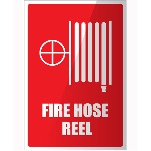 WORKWEAR, SAFETY & CORPORATE CLOTHING SPECIALISTS - Fire Hose Reel Location Sign - Large 300mmx450mm