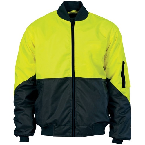 WORKWEAR, SAFETY & CORPORATE CLOTHING SPECIALISTS - HIVIS 2 TONE DAY BOMBER JACKET
