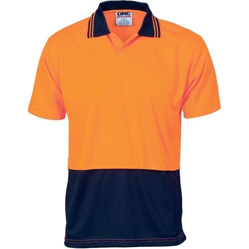 WORKWEAR, SAFETY & CORPORATE CLOTHING SPECIALISTS - HiVis Two Tone Food Industry Polo - Short Sleeve