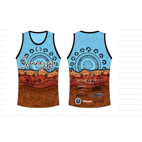 WORKWEAR, SAFETY & CORPORATE CLOTHING SPECIALISTS SUNRYASIA SUBLIMATED TRAINING SINGLET